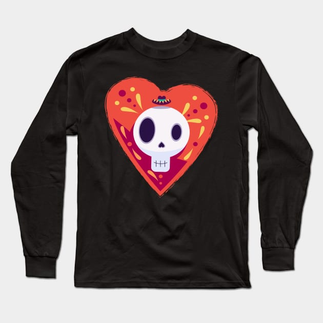 skeleton funny Long Sleeve T-Shirt by designtshirtcity